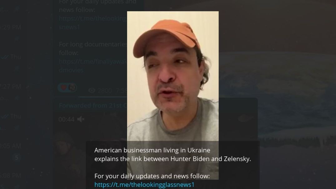⁣American  living in Ukraine explains the link between Hunter Biden and Zelensky