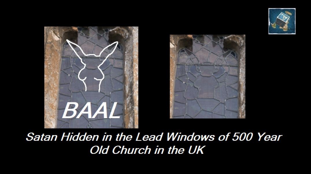 Satan Hidden in the Lead Window Design of 500 Year Old Church in the UK