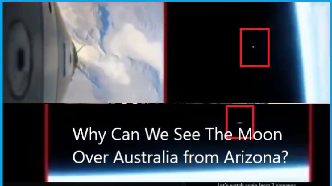 Why can we see the Moon, Over Australia, From Arizona, USA