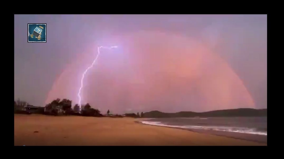 Pink Dome Footage from Umina Beach - Australia