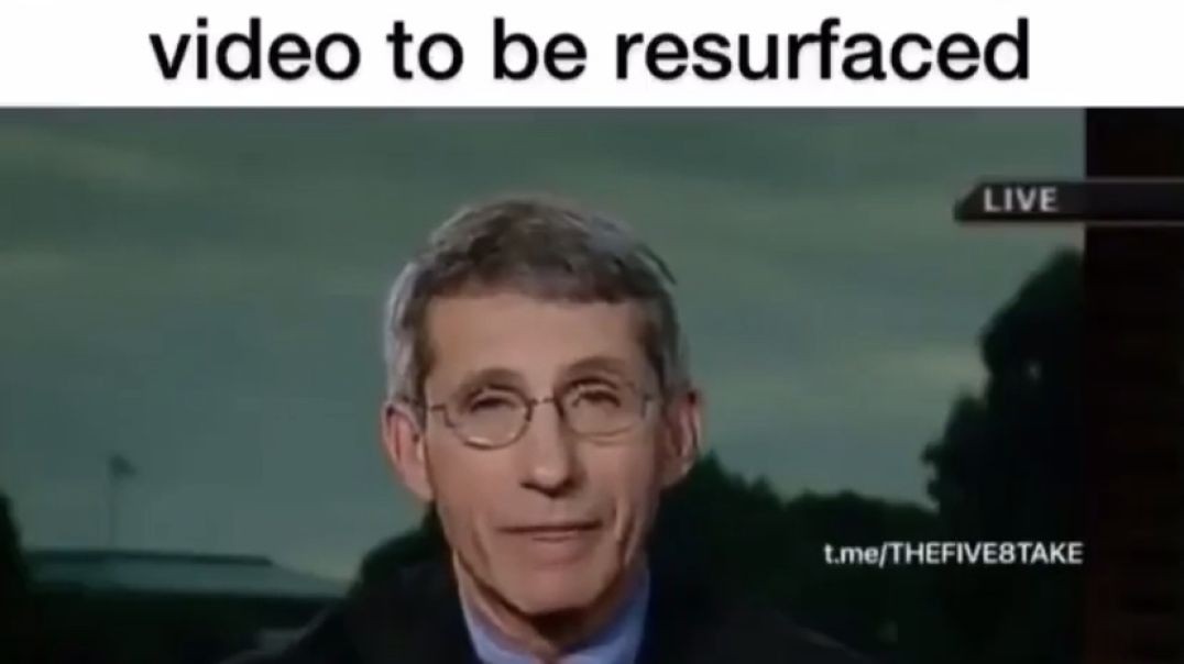 OOPS!! Fauci doesn’t want this video to be resurfaced!!