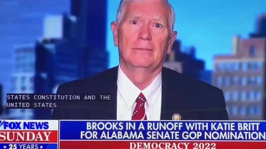 Mo Brooks just went on Fox News to hammer down on Election Fraud