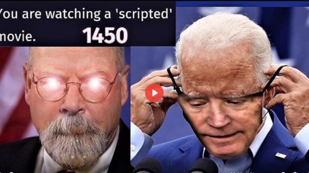 Youre Watching a Scripted Movie Biden Fake President on a Fake White House Set WHOs in Charge