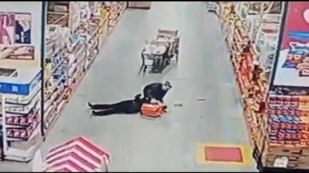 Lady drops dead while shopping. Was it the vax or the rising store prices?