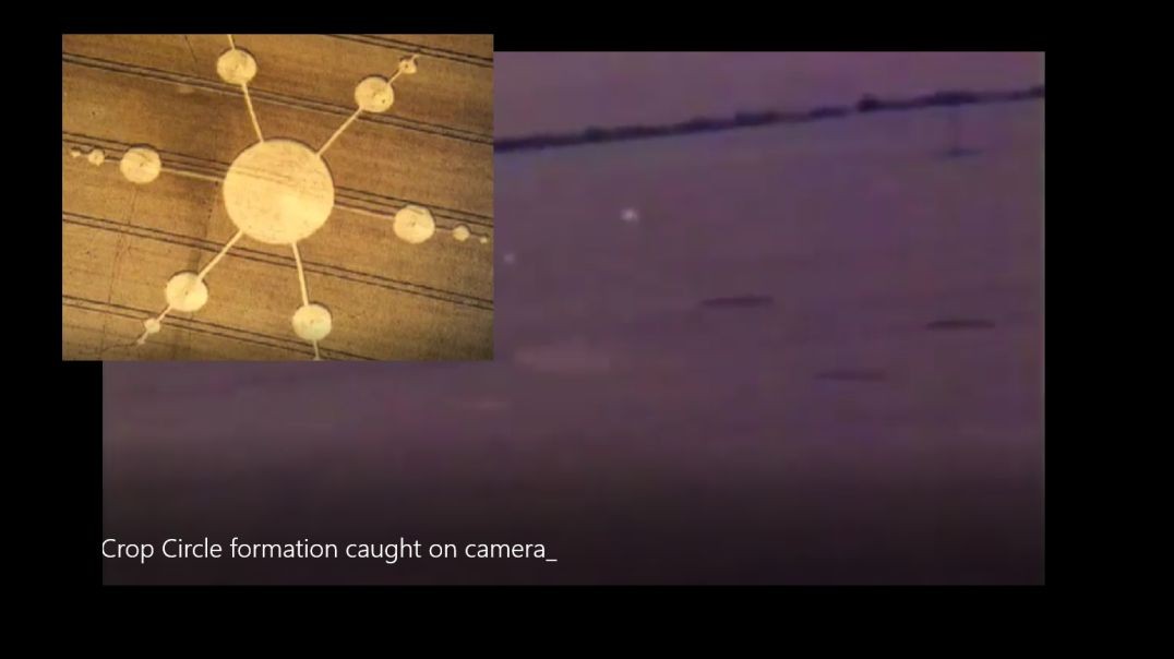 ⁣Crop Circle formation caught on camera