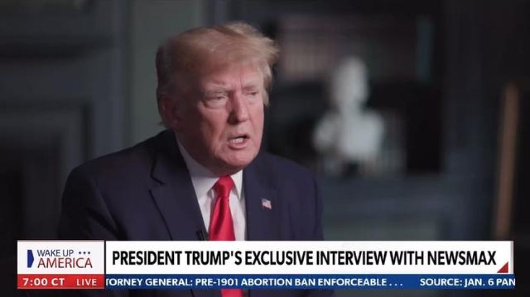 Trump interview with Newsmax. He forced them to cover the stolen election