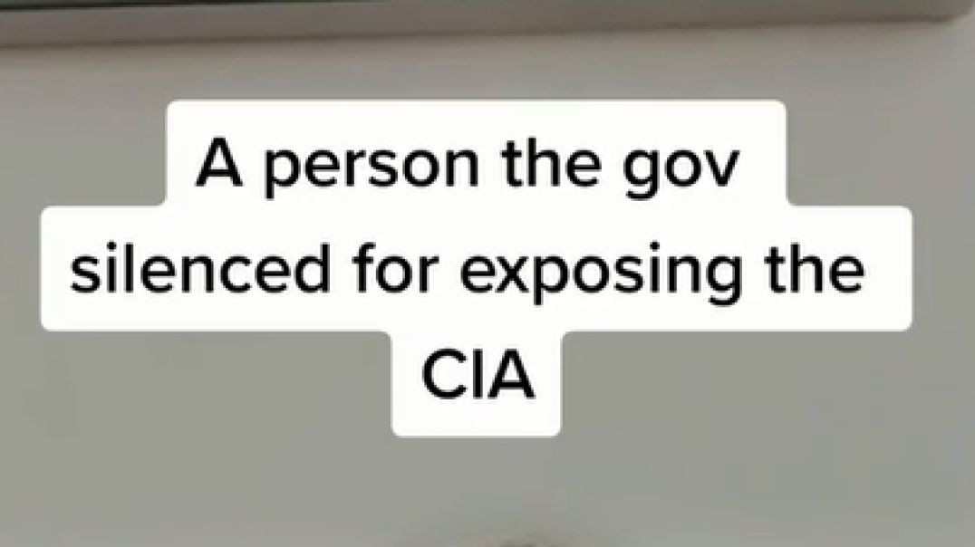 A person the gov silenced for exposing the CIA