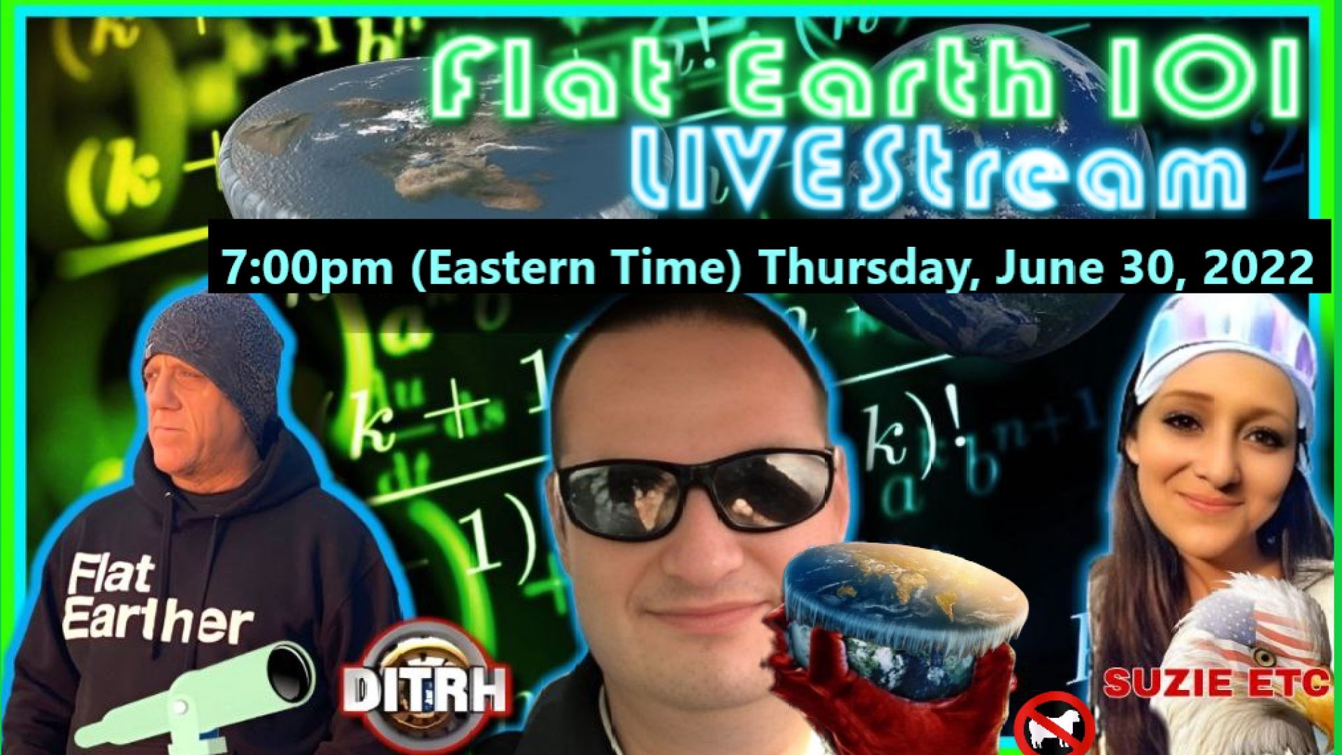 ⁣⁣David Weiss + Suzie Flat Earth 101 & Uvalde Chat [Rescheduled]  ⁣7:00pm Thu, Jun 30, 2022