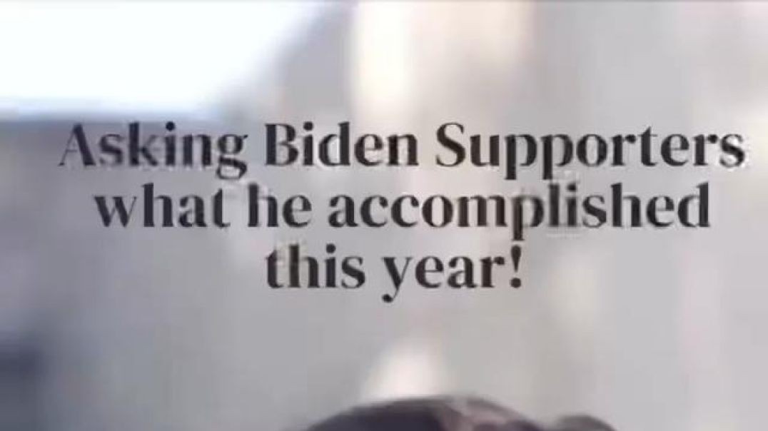 Asking biden supporters what he accomplished this year