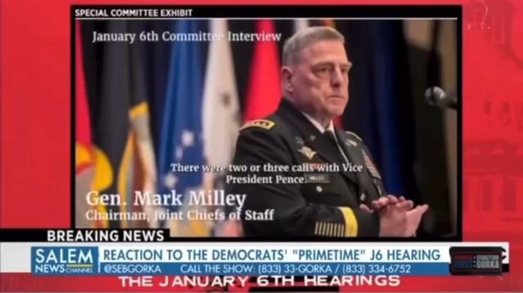 General Milley testified during the J6 committee hearing