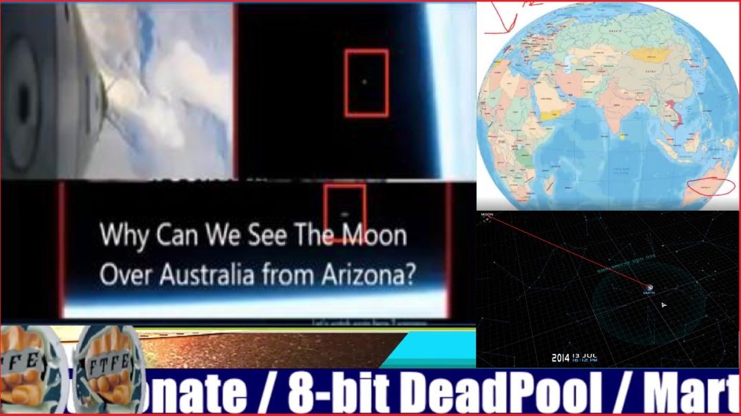 ⁣⁣⁣Globers BEST refutation to my FE Proof: Why can we see the Moon, Over Australia, From Arizona, US