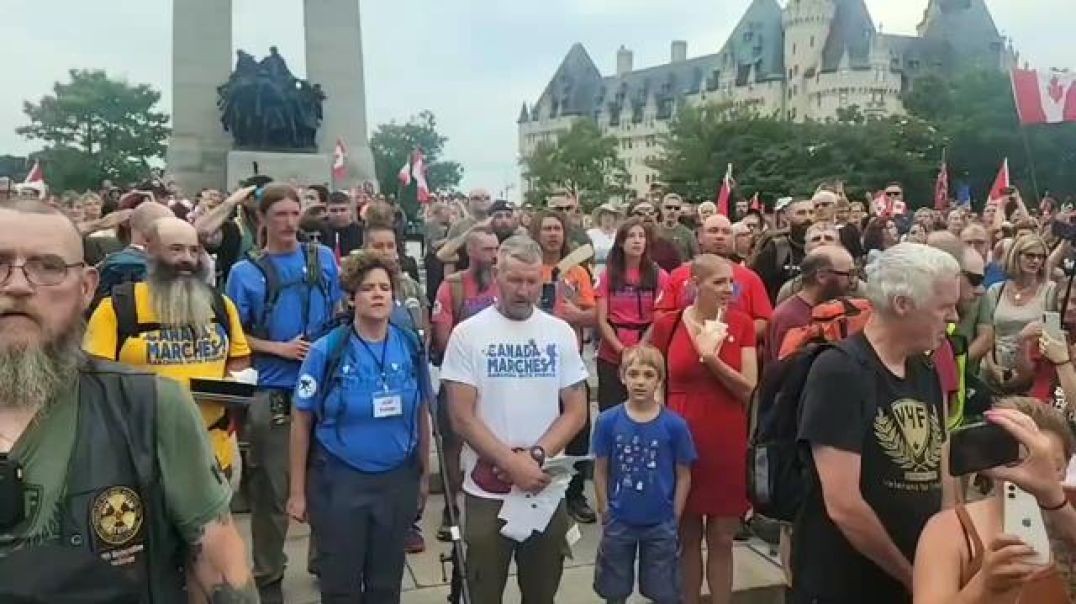 Protesting Justin Trudeau's Dictatorship and Bio Weapon Mandates