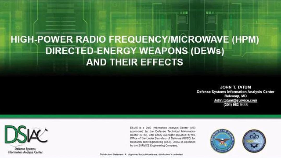 Radio, MicroWave, and Direct Energy Weapons DSIAC Webinar