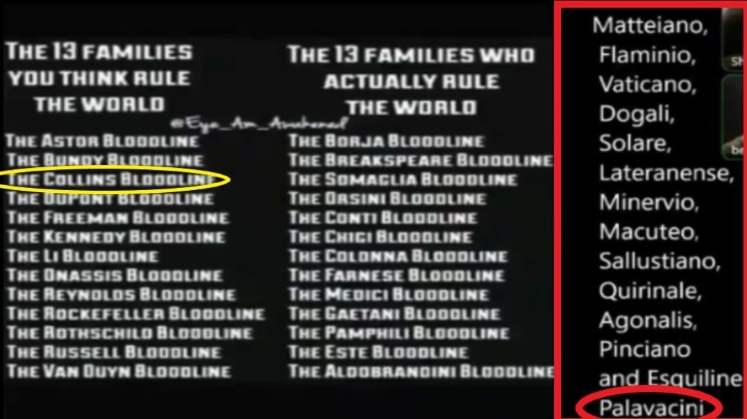 Top 36 Bloodlines of the Cabal [with Comment from the Gang]