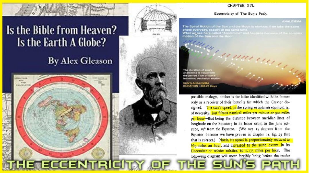 FURTHER READING FROM GLEASON'S BOOK: IS THE EARTH A GLOBE  [The Eccentricity of The Sun’s Path]