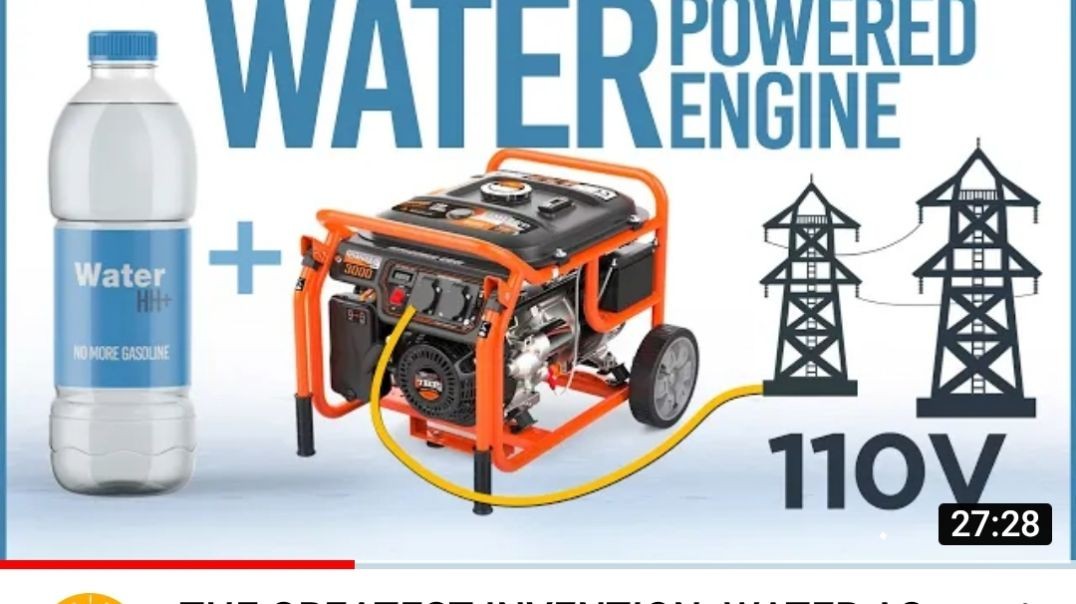 I TURN a gasoline motor into a WATER POWERED engine NO MORE GAS Motor with water instead of fuel_270
