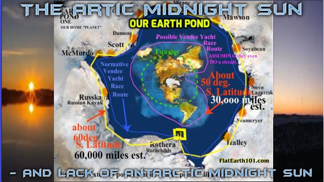 The Arctic Midnight Sun  VS LACK OF The Antarctica Midnight Sun