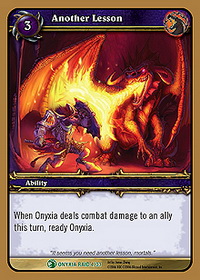 Another Lesson - Onyxia's Lair Raid Deck