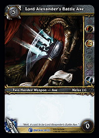 Lord Alexander's Battle Axe - Onyxia's Lair Raid Deck