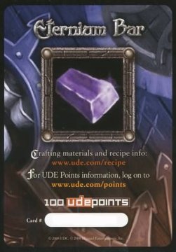 Eternium Bar - Crafting Material Cards