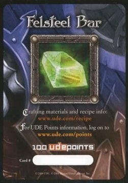Felsteel Bar - Crafting Material Cards