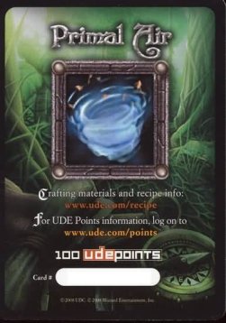 Primal Air (100 UDE Points) - Crafting Material Cards