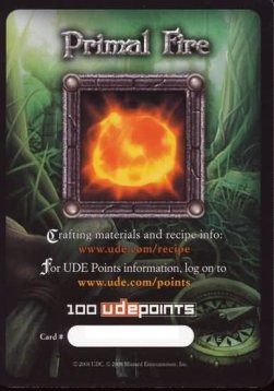 Primal Fire (100 UDE Points) - Crafting Material Cards