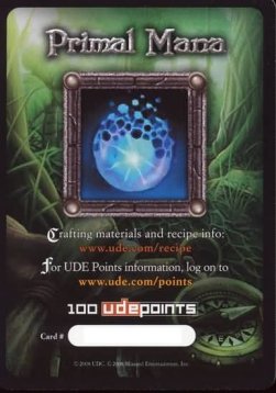Primal Mana (100 UDE Points) - Crafting Material Cards
