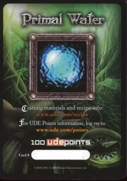 Primal Water (100 UDE Points) - Crafting Material Cards