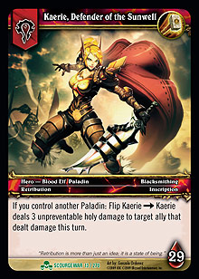 Kaerie, Defender of the Sunwell - Scourgewar
