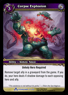 Corpse Explosion - Scourgewar