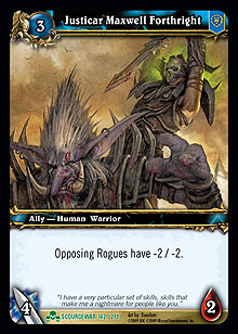 Justicar Maxwell Forthright - Scourgewar
