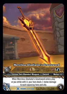 Merciless Gladiator's Greatsword - Promos