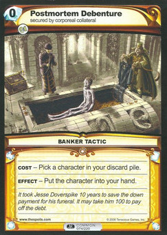 Postmortem Debenture - First Edition