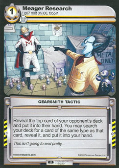 Meager Research - First Edition