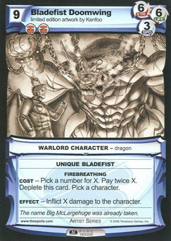 Bladefist Doomwing - First Edition