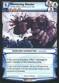 Menacing Mauler - First Edition