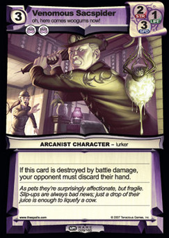 Venomous Sacspider - First Edition Part 2