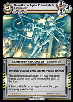 Guardforce Alpha Prime H4x0r - First Edition Part 2