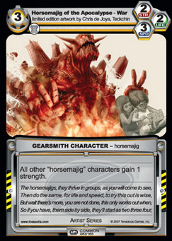 Horsemajig of the Apocalypse - War - First Edition Part 2
