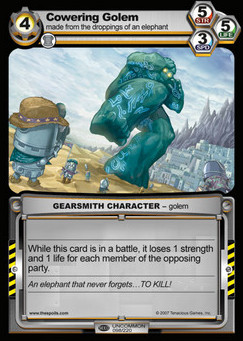 Cowering Golem - Seed