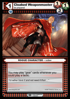 Cloaked Weaponmaster - Seed