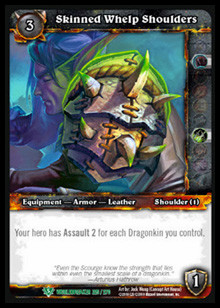 Skinned Whelp Shoulders - Worldbreaker