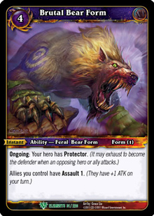 Brutal Bear Form - War of the Elements