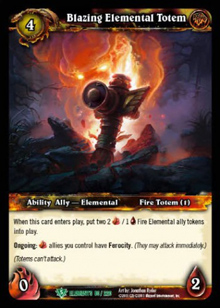Blazing Elemental Totem - War of the Elements