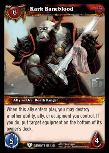 Kark Baneblood - War of the Elements
