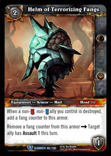 Helm of Terrorizing Fangs - War of the Elements