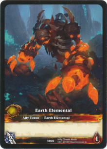 Earth Elemental Token - War of the Elements