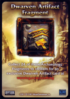 Dwarven Artifact Fragment - Crafting Material Cards