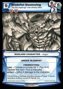 Bladefist Doomwing - Second Edition